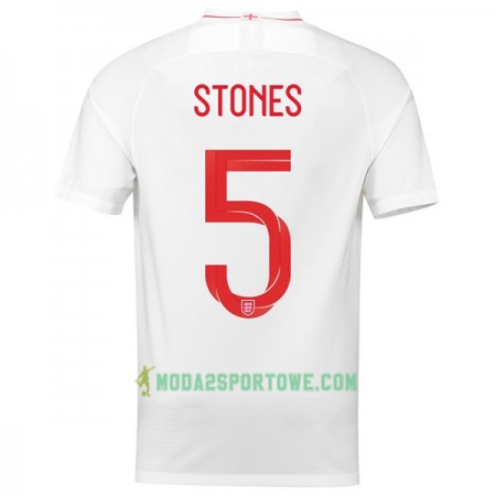 Koszulka Anglia Stones 5 Mistrzostwa Świata 2018 Domowe Stroje Piłkarskie